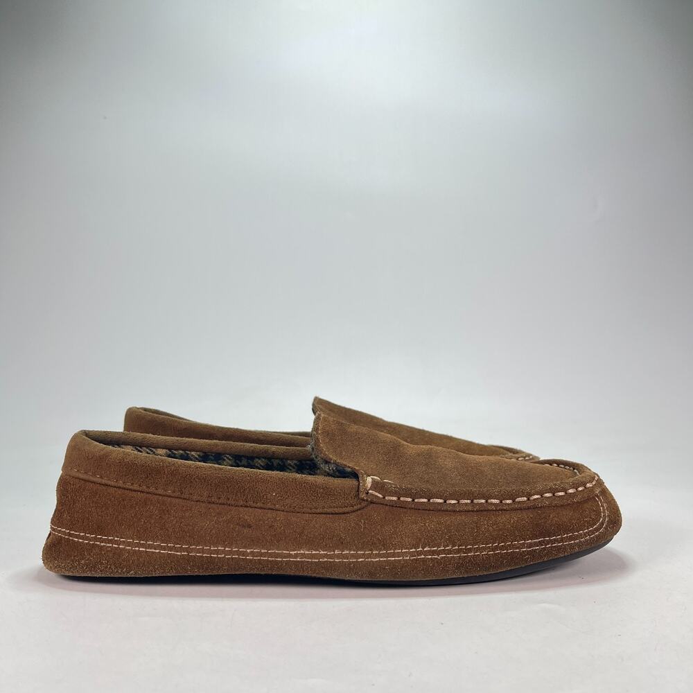 Dr. Scholl's Alder Brown Suede Casual Slip On Moccasin Slippers Men's Size 12